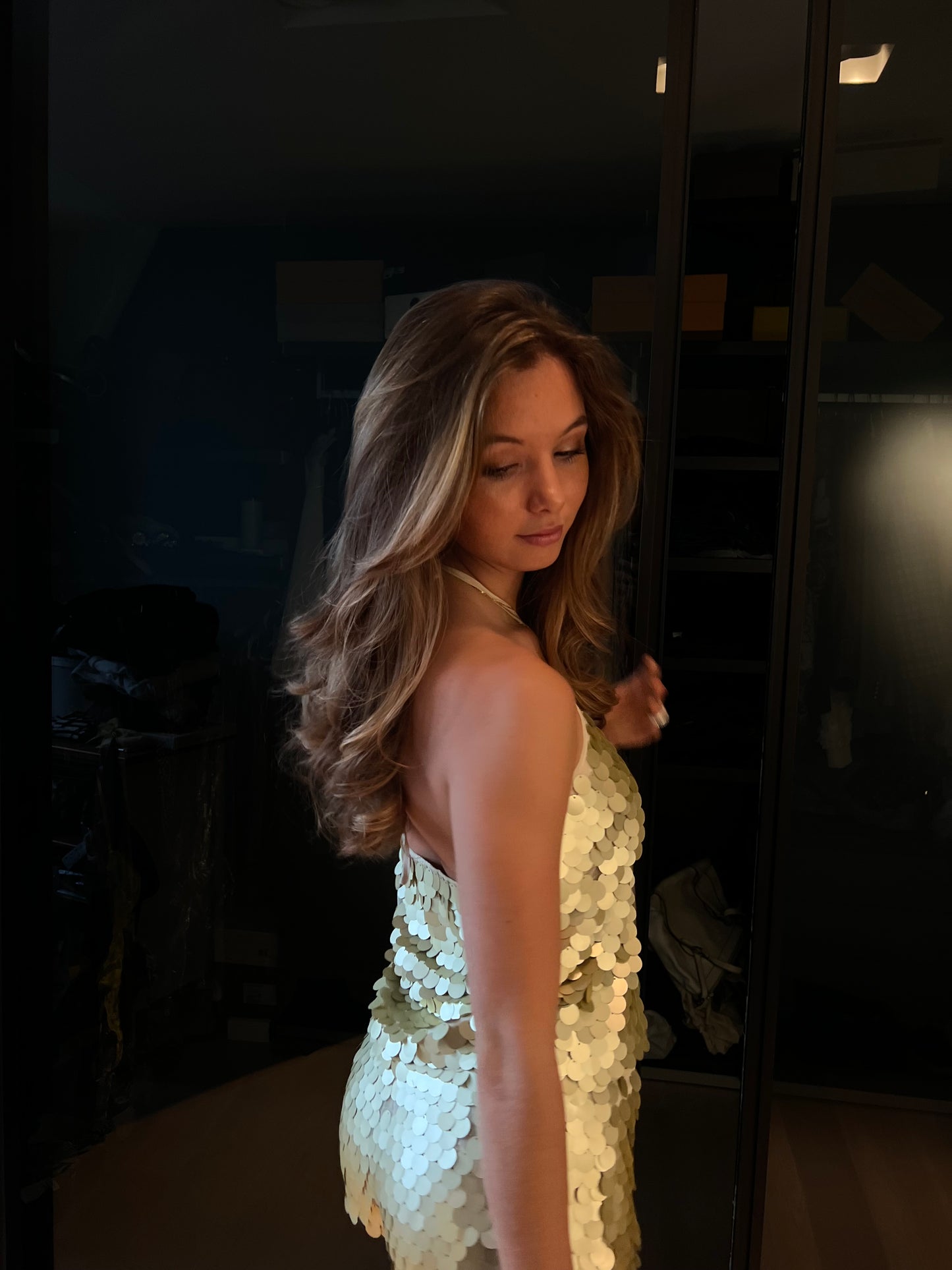 golden paillette set
